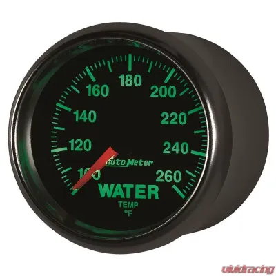 AutoMeter GAUGE; WATER TEMP; 2 1/16in.; 100-260deg.F; DIGITAL STEPPER MOTOR; GS - 3855