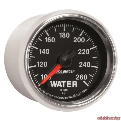 AutoMeter GAUGE; WATER TEMP; 2 1/16in.; 100-260deg.F; DIGITAL STEPPER MOTOR; GS - 3855