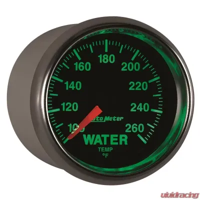AutoMeter GAUGE; WATER TEMP; 2 1/16in.; 100-260deg.F; DIGITAL STEPPER MOTOR; GS - 3855