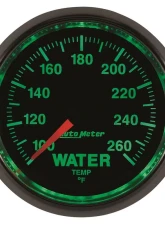 AutoMeter GAUGE; WATER TEMP; 2 1/16in.; 100-260deg.F; DIGITAL STEPPER MOTOR; GS                                     - 3855 - Image 4