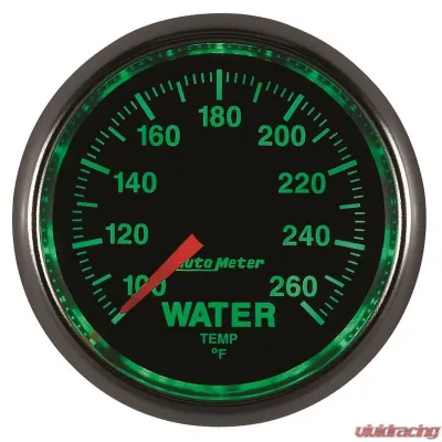 AutoMeter GAUGE; WATER TEMP; 2 1/16in.; 100-260deg.F; DIGITAL STEPPER MOTOR; GS - 3855