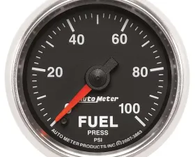 AutoMeter GAUGE; FUEL PRESSURE; 2 1/16in.; 100PSI; DIGITAL STEPPER MOTOR; GS