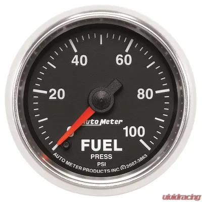 AutoMeter GAUGE; FUEL PRESSURE; 2 1/16in.; 100PSI; DIGITAL STEPPER MOTOR; GS - 3863