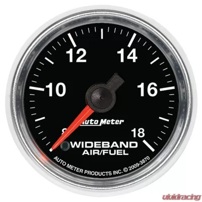 AutoMeter GAUGE; AIR/FUEL RATIO-WIDEBAND; ANALOG; 2 1/16in.; 8:1-18:1; STEPPER MOTOR; GS - 3870