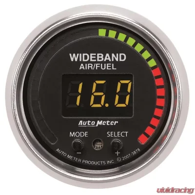 AutoMeter GAUGE; AIR/FUEL RATIO-PRO; 2 1/16in.; 10:1-20:1; DIGITAL W/PEAK/WARN; GS - 3878