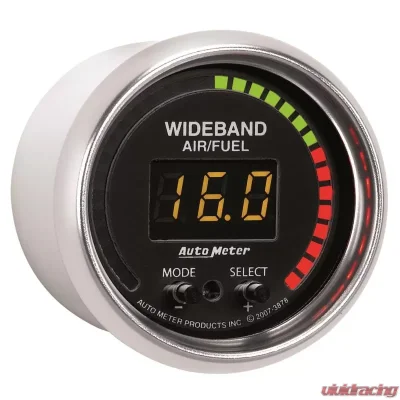 AutoMeter GAUGE; AIR/FUEL RATIO-PRO; 2 1/16in.; 10:1-20:1; DIGITAL W/PEAK/WARN; GS - 3878