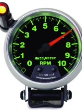 AutoMeter GAUGE; TACHOMETER; 3 3/4in.; 10K RPM; PEDESTAL W/EXT. QUICK-LITE; GS                                     - 3890 - Image 2
