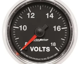 AutoMeter GAUGE; VOLTMETER; 2 1/16in.; 18V; DIGITAL STEPPER MOTOR; GS