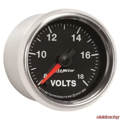 AutoMeter GAUGE; VOLTMETER; 2 1/16in.; 18V; DIGITAL STEPPER MOTOR; GS - 3891