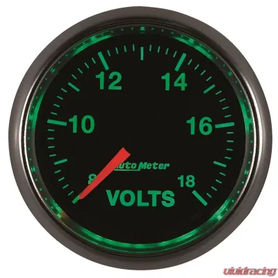 AutoMeter GAUGE; VOLTMETER; 2 1/16in.; 18V; DIGITAL STEPPER MOTOR; GS - 3891