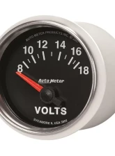 AutoMeter GAUGE; VOLTMETER; 2 1/16in.; 18V; ELECTRIC; GS                                     - 3892 - Image 2