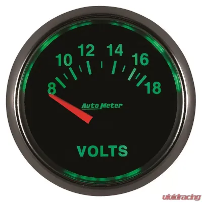 AutoMeter GAUGE; VOLTMETER; 2 1/16in.; 18V; ELECTRIC; GS - 3892