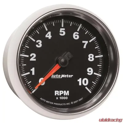 AutoMeter GAUGE; TACHOMETER; 3 3/8in.; 10K RPM; IN-DASH; GS - 3897