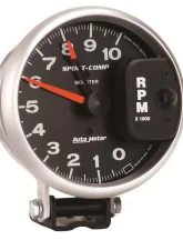 AutoMeter GAUGE; TACHOMETER; 5in.; 10K RPM; PEDESTAL W/RED LINE; SPORT-COMP                                     - 3900 - Image 2