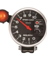 AutoMeter GAUGE; TACHOMETER; 5in.; 10K RPM; PEDESTAL W/EXT. SHIFT-LITE; SPORT-COMP                                     - 3904 - Image 3