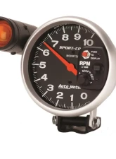 AutoMeter GAUGE; TACHOMETER; 5in.; 10K RPM; PEDESTAL W/EXT. SHIFT-LITE; SPORT-COMP                                     - 3904 - Image 3