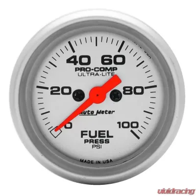 AutoMeter GAUGE; FUEL PRESSURE; 2 1/16IN.; 100PSI; DIGITAL STEPPER MOTOR; ULTRA-LITE - 4363