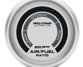 AutoMeter GAUGE; AIR/FUEL RATIO-NARROWBAND; 2 1/16in.; LEAN-RICH; LED ARRAY; ULTRA-LITE