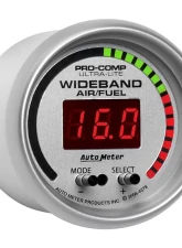 AutoMeter GAUGE; AIR/FUEL RATIO-PRO; 2 1/16in.; 10:1-20:1; DIGITAL W/PEAK/WRN; ULTRA-LITE                                     - 4378 - Image 3