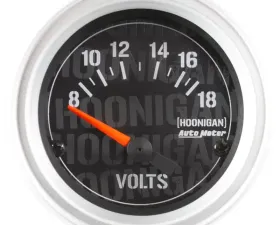 AutoMeter GAUGE; VOLTMETER; 2 1/16in.; 18V; ELEC; HOONIGAN