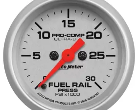 AutoMeter GAUGE; RAIL PRESS (RAM 6.7L); 2 1/16in.; 30KPSI; DIGITAL STEPPER MOTOR; ULTRA-LI