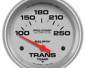AutoMeter GAUGE; TRANSMISSION TEMP; 2 5/8in.; 100-250deg.F; ELECTRIC; ULTRA-LITE