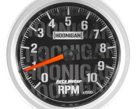 AutoMeter GAUGE; TACHOMETER; 3 3/8in.; 10K RPM; IN-DASH; HOONIGAN