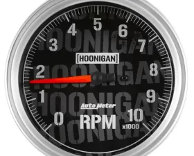 AutoMeter GAUGE; TACHOMETER; 5in.; 10K RPM; IN-DASH; HOONIGAN