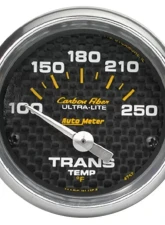 AutoMeter GAUGE; TRANSMISSION TEMP; 2 1/16in.; 100-250deg.F; ELECTRIC; CARBON FIBER                                     - 4757 - Image 2