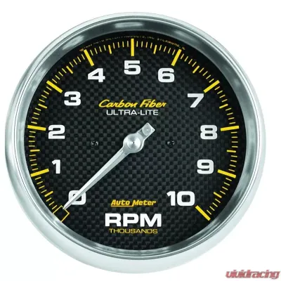 AutoMeter GAUGE; TACHOMETER; 5in.; 10K RPM; IN-DASH; CARBON FIBER - 4898