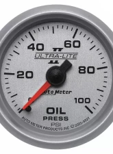AutoMeter GAUGE; OIL PRESSURE; 2 1/16in.; 100PSI; MECHANICAL; ULTRA-LITE II                                     - 4921 - Image 6