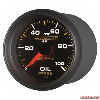 AutoMeter GAUGE; OIL PRESSURE; 2 1/16in.; 100PSI; MECHANICAL; ULTRA-LITE II - 4921