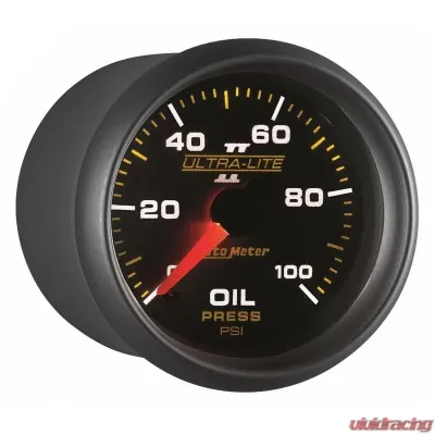 AutoMeter GAUGE; OIL PRESSURE; 2 1/16in.; 100PSI; MECHANICAL; ULTRA-LITE II - 4921