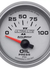 AutoMeter GAUGE; OIL PRESSURE; 2 1/16in.; 100PSI; ELECTRIC; ULTRA-LITE II                                     - 4927 - Image 2