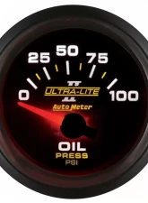 AutoMeter GAUGE; OIL PRESSURE; 2 1/16in.; 100PSI; ELECTRIC; ULTRA-LITE II                                     - 4927 - Image 2