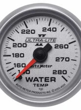 AutoMeter GAUGE; WATER TEMP; 2 1/16in.; 140-280deg.F; MECHANICAL; ULTRA-LITE II                                     - 4931 - Image 6