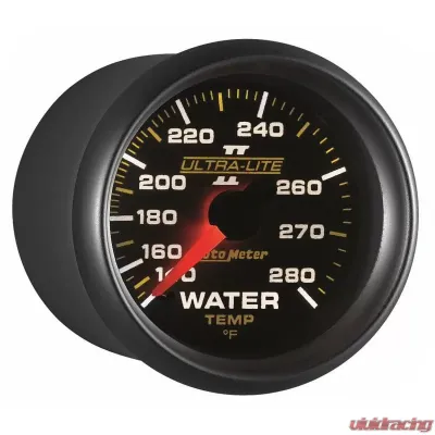 AutoMeter GAUGE; WATER TEMP; 2 1/16in.; 140-280deg.F; MECHANICAL; ULTRA-LITE II - 4931