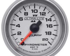 AutoMeter GAUGE; PYROMETER (EGT); 2 1/16in.; 2000deg.F; DIGITAL STEPPER MOTOR; ULTRA-LITE