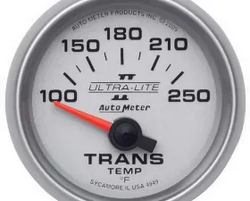 AutoMeter GAUGE; TRANSMISSION TEMP; 2 1/16in.; 100-250deg.F; ELECTRIC; ULTRA-LITE II