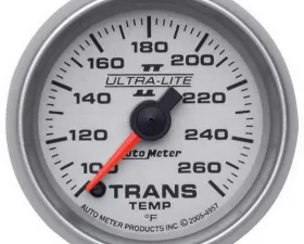 AutoMeter GAUGE; TRANSMISSION TEMP; 2 1/16in.; 100-260deg.F; DIGITAL STEPPER MTR; ULTRA-LI