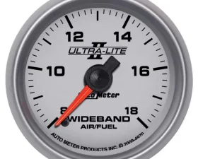 AutoMeter GAUGE; AIR/FUEL RATIO-WIDEBAND; ANALOG; 2 1/16in.; 8:1-18:1; STEPPER MOTOR; UL I