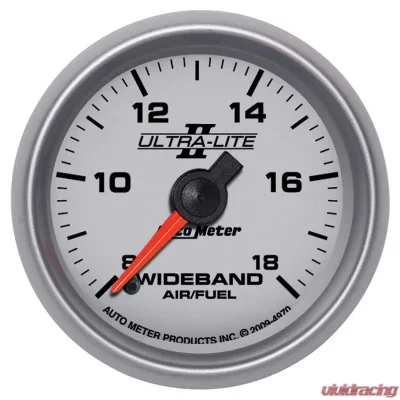 AutoMeter GAUGE; AIR/FUEL RATIO-WIDEBAND; ANALOG; 2 1/16in.; 8:1-18:1; STEPPER MOTOR; UL I - 4970