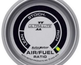 AutoMeter GAUGE; AIR/FUEL RATIO-NARROWBAND; 2 1/16in.; LEAN-RICH; LED ARRAY; ULTRA-LITE II