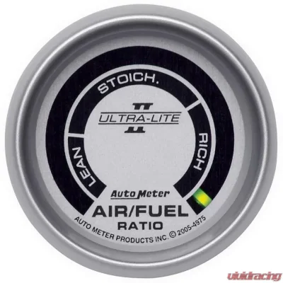 AutoMeter GAUGE; AIR/FUEL RATIO-NARROWBAND; 2 1/16in.; LEAN-RICH; LED ARRAY; ULTRA-LITE II - 4975