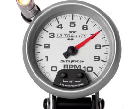 AutoMeter GAUGE; TACHOMETER; 3 3/4in.; 10K RPM; PEDESTAL W/EXT. QUICK-LITE; ULTRA-LITE II