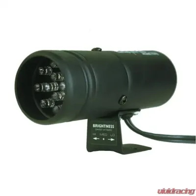 AutoMeter SHIFT LIGHT; 12 AMBER LED; PEDESTAL; BLACK; SUPER-LITE - 5332
