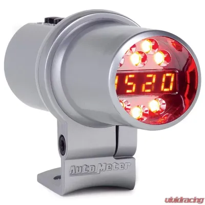 AutoMeter SHIFT LIGHT; DIGL W/MULTI-COLOR LED; SLVR; PEDESTAL W/RPM PLAYBK; DPSS LEVEL 3 - 5351