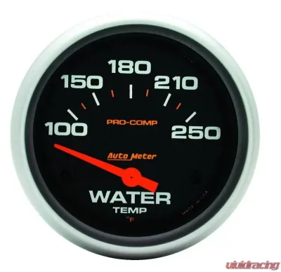AutoMeter GAUGE; WATER TEMP; 2 5/8in.; 100-250deg.F; ELECTRIC; PRO-COMP - 5437