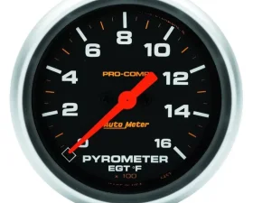 AutoMeter GAUGE; PYROMETER (EGT); 2 5/8in.; 1600deg.F; DIGITAL STEPPER MOTOR; PRO-COMP