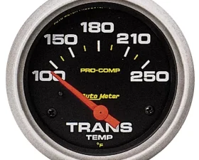 AutoMeter GAUGE; TRANS TEMP; 2 5/8in.; 100-250deg.F; ELECTRIC; PRO-COMP